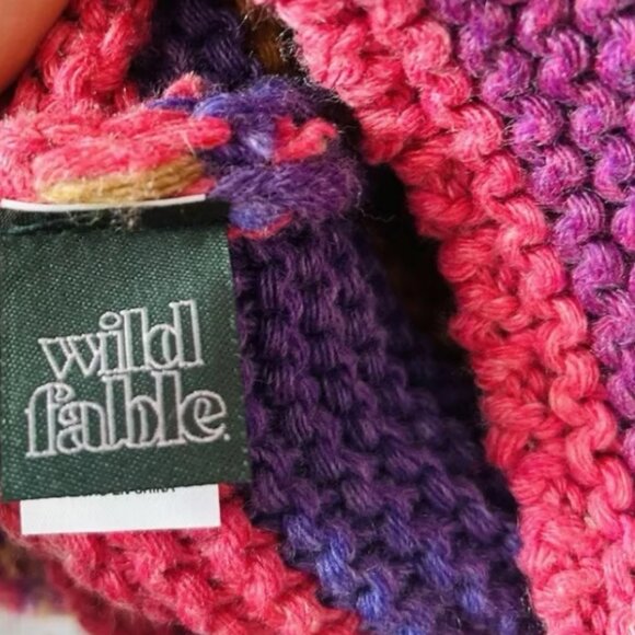 Colorful Striped Knit Crochet Pom Pom Beanie Hat - Picture 5 of 6